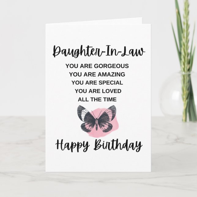 Tarjeta Mariposa Cuta Con Mensaje De Cumpleaños (Anverso)