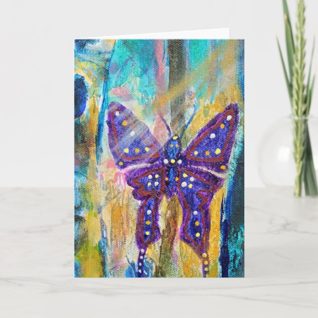 Tarjeta mariposa de Forest of Life Chrissy (Anverso)