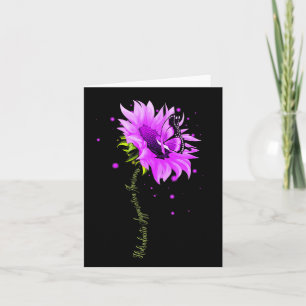 Tarjeta Mariposa de lazo morado Sobredosis Conciencia Muje