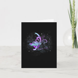 Tarjeta Mariposa de semicolón - Conciencia sobre la preven