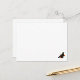 Tarjeta mariposa del Almirante Rojo
