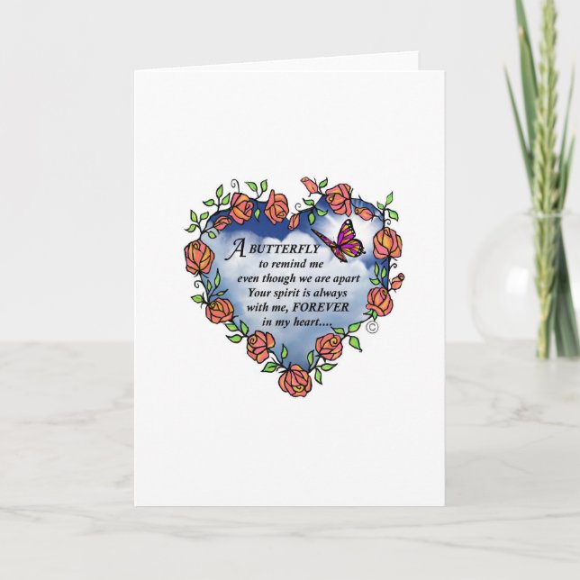 Tarjeta Mariposa del cielo (Anverso)