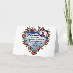 Tarjeta Mariposa del cielo