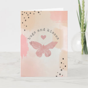 Tarjeta Mariposa del Día de San Valentín de Bugs & Kisses