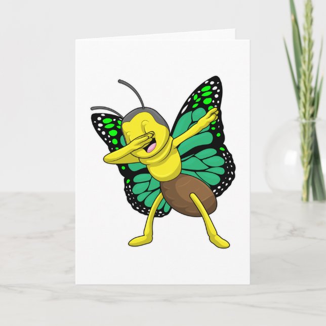 Tarjeta Mariposa en Dab de baile Hip Hop (Anverso)