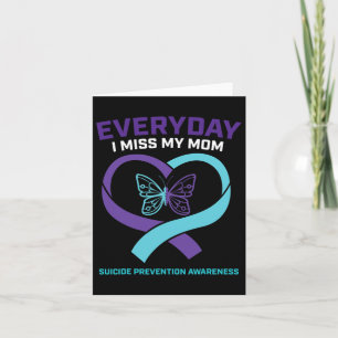 Tarjeta Mariposa En Memoria Amorosa Mamá Prevención del Su