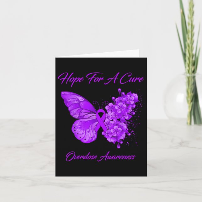 Tarjeta Mariposa Esperanza Para Una Curación Conciencia de (Anverso)