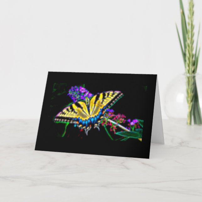 Tarjeta Mariposa estilizada (Anverso)