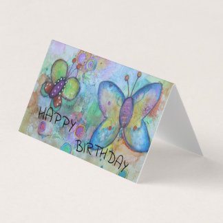 Tarjeta Mariposa Feliz cumpleaños.