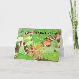 Tarjeta mariposa, ¡Feliz Día de la Adopción!