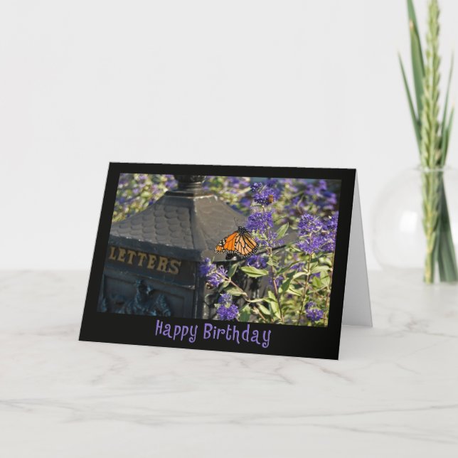 Tarjeta Mariposa monarca (Anverso)