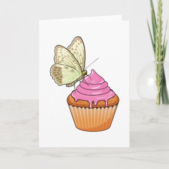 Tarjeta Mariposa Muffin (Anverso)