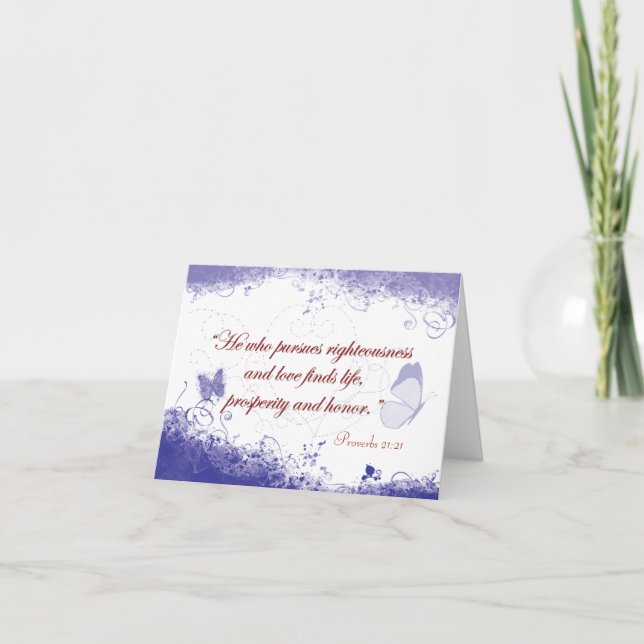 Tarjeta Mariposa Notecard de la prosperidad (Anverso)