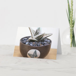 Tarjeta Mariposa Notecard suculento por diseños suculentos