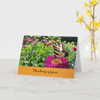 Tarjeta Mariposa- Pensando en Ti (interior en blanco)