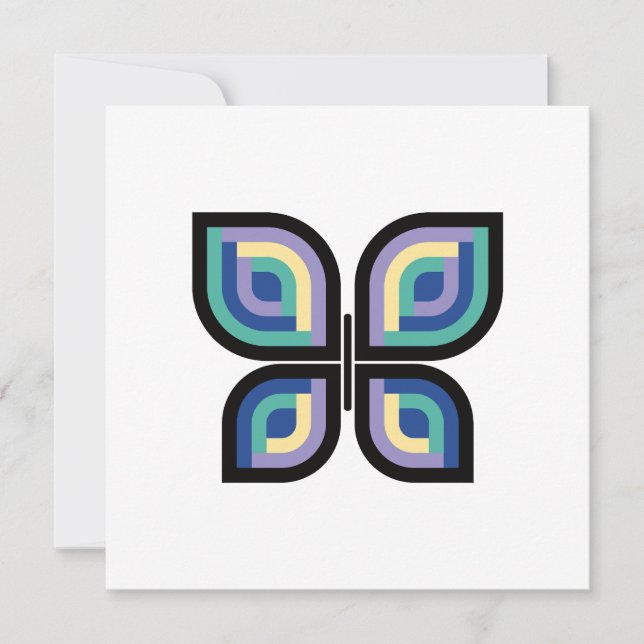 Tarjeta Mariposa Petal Prisma (Anverso)