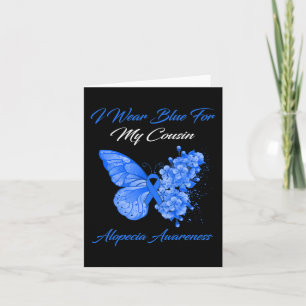 Tarjeta Mariposa Que Uso Azul Para Mi Primo Alopecia Consc