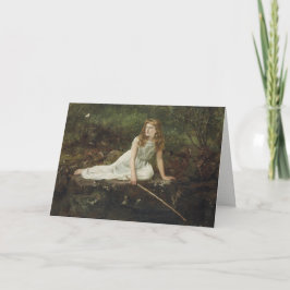 Tarjeta Mariposa (Retrato de Mabel) (por John Collier)