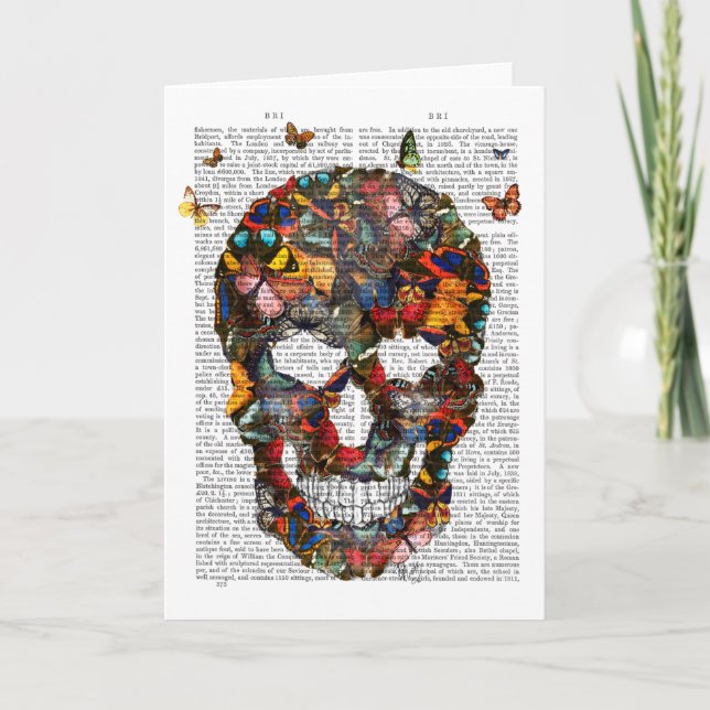 Tarjeta Mariposa Skull (Anverso)