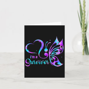 Tarjeta Mariposa soy un sobreviviente de la prevención del