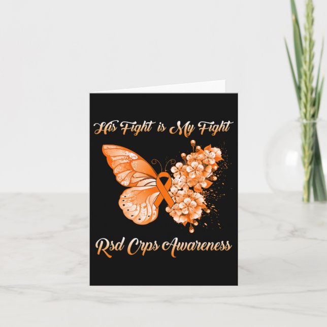 Tarjeta Mariposa Su Lucha Es Mi Conciencia De Rsd Crps (Anverso)