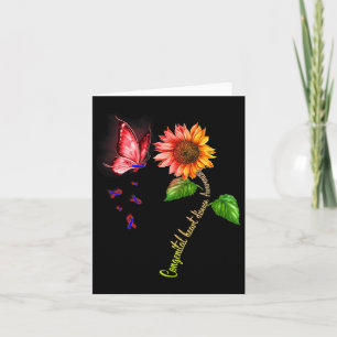 Tarjeta Mariposa Sunflower Enfermedad cardiaca congénita c