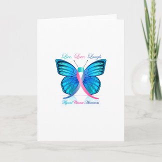 Tarjeta Mariposa tiroidea - Laureada de amor en vivo