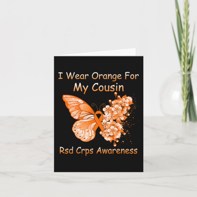 Tarjeta Mariposa, yo uso Naranja para mi primo RSD CRPS Aw (Anverso)