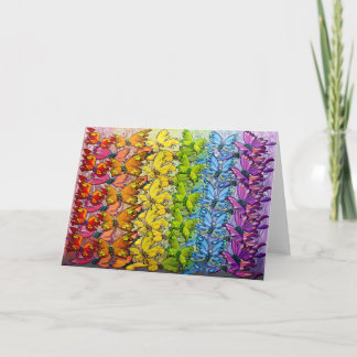 Tarjeta Mariposas Arcoiris