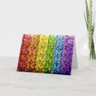 Tarjeta Mariposas Arcoiris