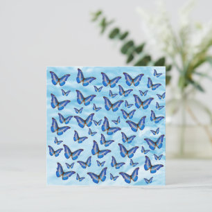 Tarjeta Mariposas azules