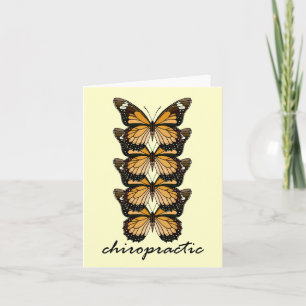 Tarjeta Mariposas de la quiropráctica