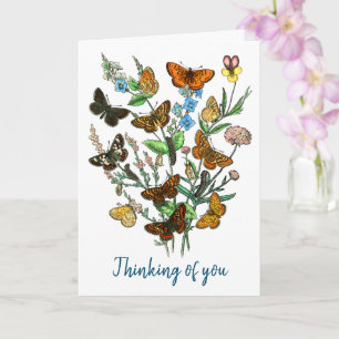 TARJETA MARIPOSAS DE NATURALEZA