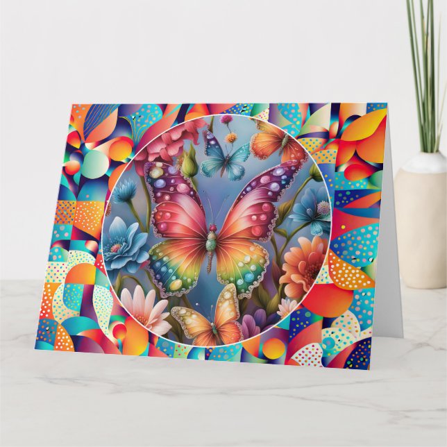 Tarjeta Mariposas de verano (Anverso)