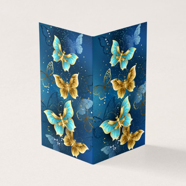 Tarjeta Mariposas doradas (Exterior)