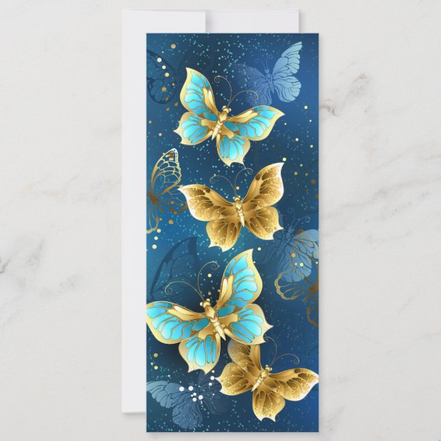 Tarjeta Mariposas doradas (Anverso)