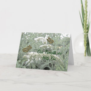 Tarjeta Mariposas en un personalizar de Bush de mariposa