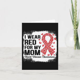 Tarjeta Mariposas Que Uso Rojo Por Mi Madre Enfermedad Del