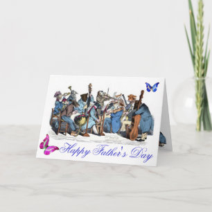TARJETA MARIPOSAS Y,ORQUESTA DE LA GRANJA DE LOS ANIMALES