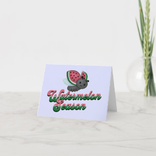 Tarjeta Mariquita de temporada de sandía
