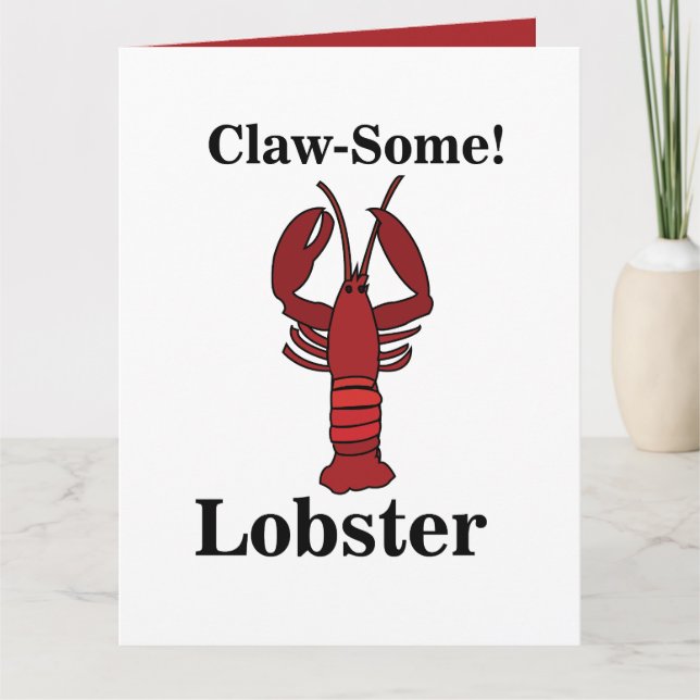Tarjeta Mariscos Langosta Roja de Maine  (Anverso)
