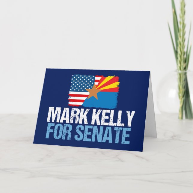 Tarjeta Mark Kelly para las elecciones al Senado 2022 en A (Anverso)