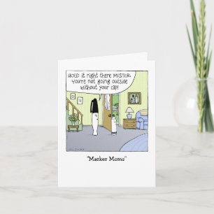 Tarjeta "Marker Moms"