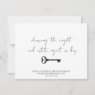 Tarjeta Marketing profesional de agentes inmobiliarios mod