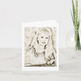 Tarjeta Marla Kay Mangan as Computer Ink Wash