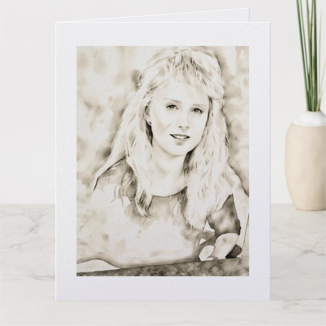 Tarjeta Marla Kay Mangan as Computer Ink Wash (Anverso)