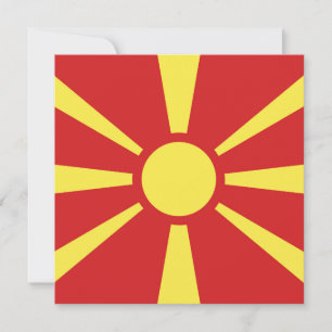 Tarjeta Mármol de Bandera de Macedonia