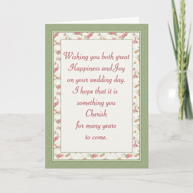 Tarjeta Mármol floral boda (Anverso)