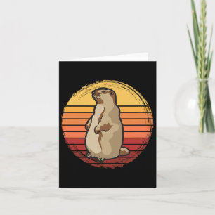 Tarjeta Marmot Sunset Design Para Amantes De Marmot