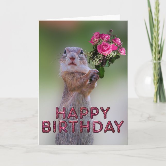 Tarjeta Marmota de Cute (Anverso)